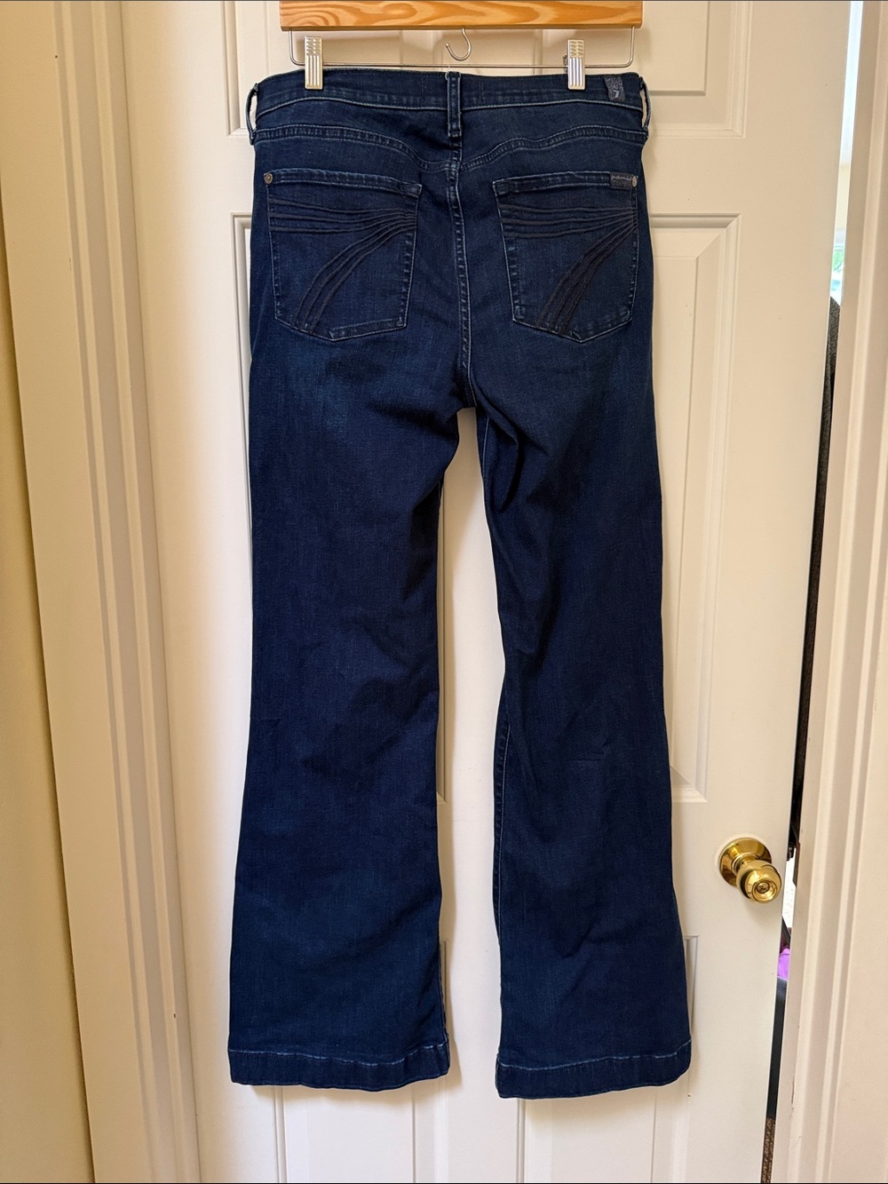 7 for all Mankind Dark Blue Women's DOJO Jeans - Picture 5 of 6